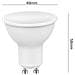 Faretto Led Gu10 Ad Incasso Lampadina 6w Luce Rossa - Foto miniatura 2