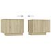 Mobile Porta TV con Luci LED Rovere Sonoma 180x35x40 cm - Foto miniatura 4