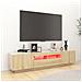 Mobile Porta TV con Luci LED Rovere Sonoma 180x35x40 cm - Foto miniatura 5
