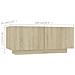 Mobile Porta TV con Luci LED Rovere Sonoma 180x35x40 cm - Foto miniatura 10