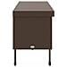 Contenitore da Giardino con Ruote Marrone Polyrattan - Foto miniatura 2