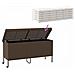 Contenitore da Giardino con Ruote Marrone Polyrattan - Foto miniatura 4