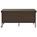 Contenitore da Giardino con Ruote Marrone Polyrattan - Foto miniatura 8