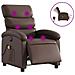 Poltrona Massaggiante Elettrica Marrone In Similpelle - Foto miniatura 1