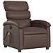Poltrona Massaggiante Elettrica Marrone In Similpelle - Foto miniatura 3