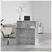Banco Reception Grigio Cemento 100x50x103,5cm Legno Multistrato - Foto miniatura 4