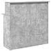 Banco Reception Grigio Cemento 100x50x103,5cm Legno Multistrato - Foto miniatura 7