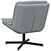 Poltrona Girevole Grigio chiaro Tessuto Standard Ergonomica - Foto miniatura 6