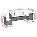 Set Divano da Giardino 6pz con Cuscini Grigio Chiaro Polyrattan - Foto miniatura 6