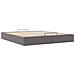 Struttura Letto Pouf senza Materasso 160x200 cm Similpelle - Foto miniatura 6