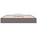 Struttura Letto Pouf senza Materasso 160x200 cm Similpelle - Foto miniatura 7