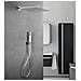 Set Doccia Completo Di Soffione Quadrato 30x30 Cm E Set Doccetta Kz-1004-2 Mumbai - Cromato Lucido - Foto miniatura 1
