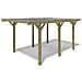 Tettoia Posto Auto Coperto In Legno 3.04x5.12 M - 15.56 M2 - Copertura Pvc - Foto miniatura 1