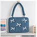 Borsa Per Laptop In Denim Ricamata Compatibile Con Apple Macbook, Custodia Protettiva Per Ipad  13 Pollici - Foto miniatura 2