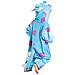 Pigiama Per Bambini Kigurumi Onesie Costume Sulivan Blu 105-115 - Foto miniatura 6