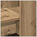 Scrivania con lo scaffale rovere artigianale 122 x 67 x 145 cm - Foto miniatura 7