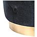 Pouf Carrollton Velluto Nero - Foto miniatura 5