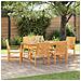 Set da Pranzo per Giardino 6 pcs Marrone 150 x 90 x 74 cm - Foto miniatura 1