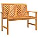 Set da Pranzo per Giardino 6 pcs Marrone 150 x 90 x 74 cm - Foto miniatura 7
