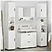 Set di mobili per il bagno 5 pcs Bianco lucido 30 x 35 x 192 cm - Foto miniatura 4