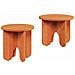 Tavolino da salotto 2 pcs Cera marrone 39.5 x 39.5 x 30 cm - Foto miniatura 1