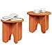 Tavolino da salotto 2 pcs Cera marrone 39.5 x 39.5 x 30 cm - Foto miniatura 3