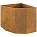 Vaso d'angolo Ruggine 60 x 60 x 50 cm acciaio corten - Foto miniatura 1