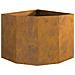 Vaso d'angolo Ruggine 60 x 60 x 50 cm acciaio corten - Foto miniatura 6