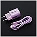 Caricabatterie Da Casa Originale Gan 33wpd 1x Usb-a 1x Usb-c Fino 33w Purple Per Smartphone - Foto miniatura 4