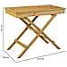 Tavolo In Legno Marrone 95,5x50,5x79,5h - Foto miniatura 4