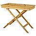 Tavolo In Legno Marrone 95,5x50,5x79,5h - Foto miniatura 6