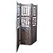Paravento Legno Marrone114x3x176h - Foto miniatura 2