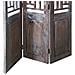 Paravento Legno Marrone114x3x176h - Foto miniatura 4