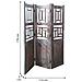 Paravento Legno Marrone114x3x176h - Foto miniatura 5