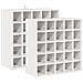 Portabottiglie 2 pcs Bianco 56 x 25 x 56 cm Pino massello - Foto miniatura 1