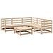 Set Divani da Giardino 6 pz in Legno Massello di Pino - Foto miniatura 1