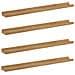 Scaffale da parete con lo scaffale 4 pcs Marrone 80 x 9 x 3 cm - Foto miniatura 1