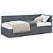 Struttura Letto Angolare con Materasso 2 pcs Grigio Velluto - Foto miniatura 1