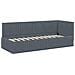 Struttura Letto Angolare con Materasso 2 pcs Grigio Velluto - Foto miniatura 6