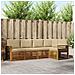 Set divani 5 pcs Naturale e Beige Legno di Acacia Massello - Foto miniatura 2