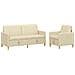 Set di Divani con Storage 2 pcs Crema Poliestere - Foto miniatura 1