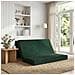 Divano Letto Pieghevole 140 x 67 x 45 cm Verde Scuro - Foto miniatura 2