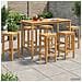 Set Bar da Esterno 7 pcs Naturale Legno di teak solido - Foto miniatura 2