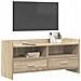 Mobile TV 100 x 33 x 47 cm Rovere Sonoma Legno ingegnerizzato - Foto miniatura 2