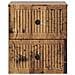 Mobiletto da notte a muro 2 pcs Legno antico 33 x 34,5 x 40 cm - Foto miniatura 5