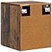 Mobiletto da notte a muro 2 pcs Legno antico 33 x 34,5 x 40 cm - Foto miniatura 7