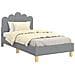 Struttura letto bambini con testata Grigio Chiaro 80 x 160 cm - Foto miniatura 1