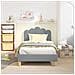 Struttura letto bambini con testata Grigio Chiaro 80 x 160 cm - Foto miniatura 3