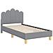 Struttura letto bambini con testata Grigio Chiaro 80 x 160 cm - Foto miniatura 4