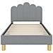Struttura letto bambini con testata Grigio Chiaro 80 x 160 cm - Foto miniatura 5